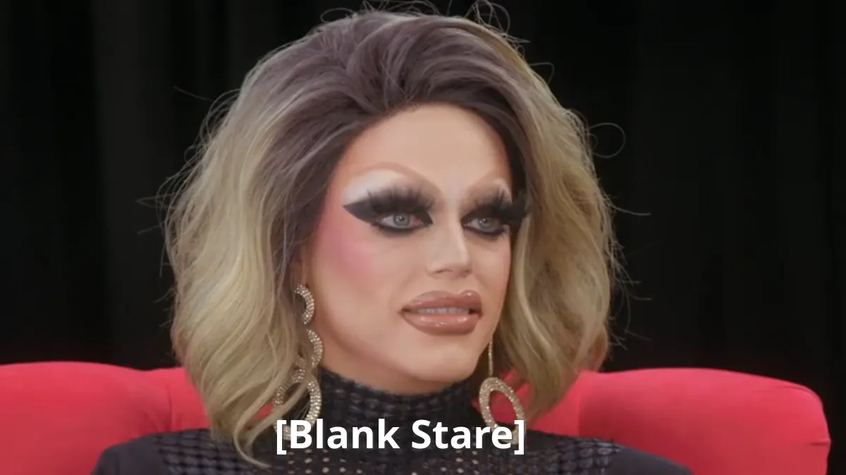 Morgan McMichaels staring blankly.